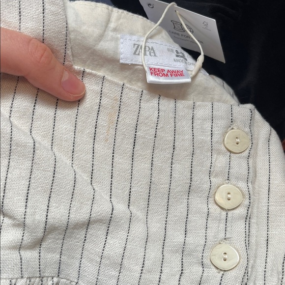 Zara Tan and Cream Striped Sundress - Picture 4 of 4